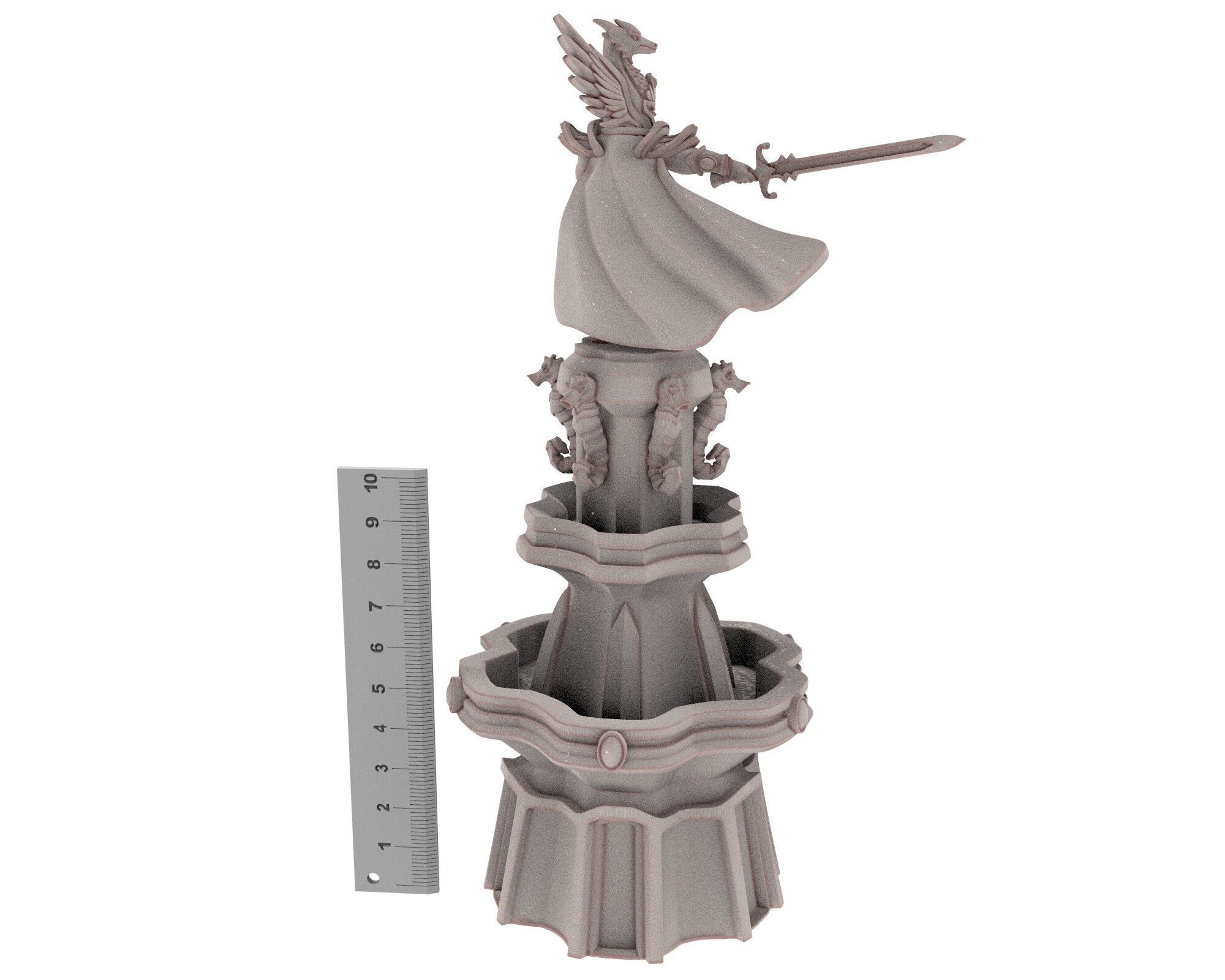 Hight Elves - 28mm Elven Fountain of life, Fantasy elves, Isle Kingdom usable for 9th Age, Fantasy Battle, Oldhammer, King of war, D&D