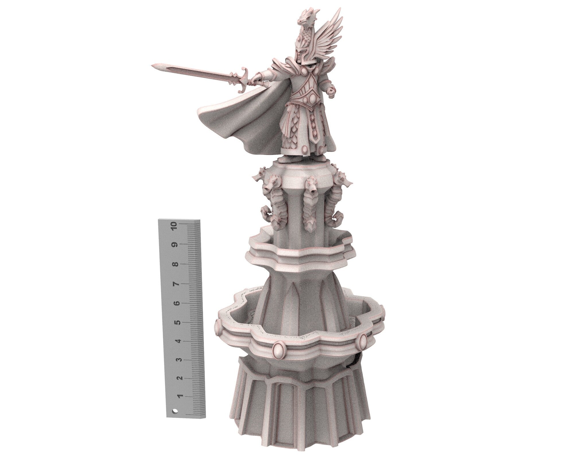 Hight Elves - 28mm Elven Fountain of life, Fantasy elves, Isle Kingdom usable for 9th Age, Fantasy Battle, Oldhammer, King of war, D&D