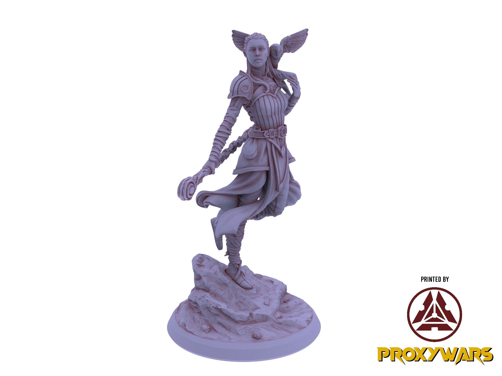 Shadowbound Knights - Aurae, Elf Astral Cleric, The Nightfall Cult, Hero, Flesh of Gods, for Wargames, Dungeons & Dragons TTRPG