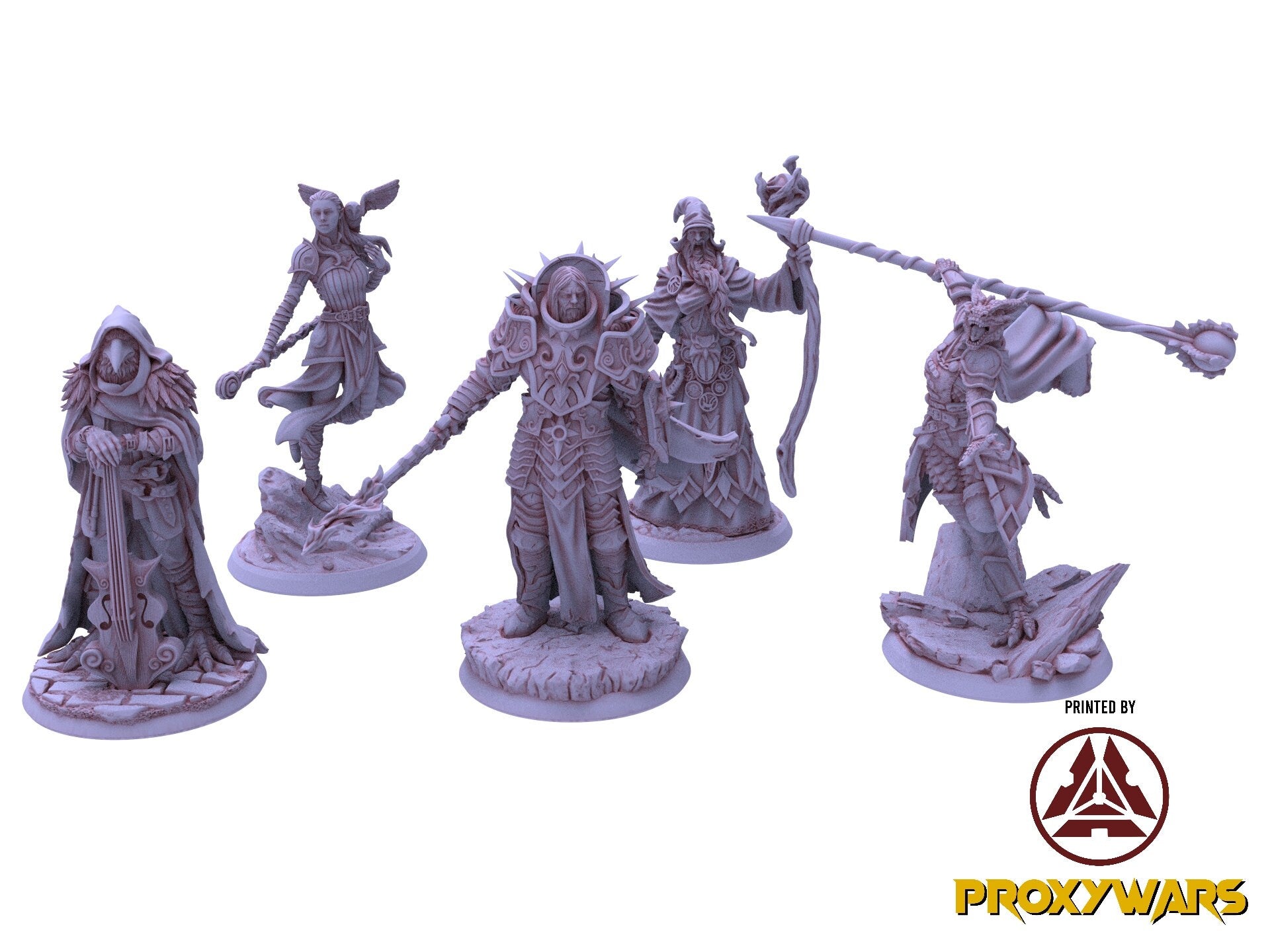 Shadowbound Knights - Aurae, Elf Astral Cleric, The Nightfall Cult, Hero, Flesh of Gods, for Wargames, Dungeons & Dragons TTRPG