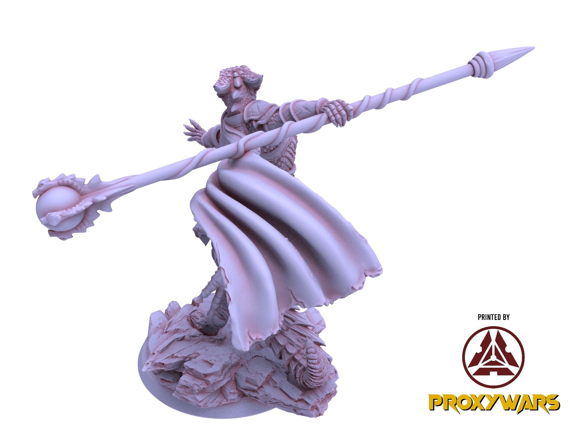 Shadowbound Knights - Bolgra, Dragonborn Sorceress, The Nightfall Cult, Hero, Flesh of Gods, for Wargames, Dungeons & Dragons TTRPG