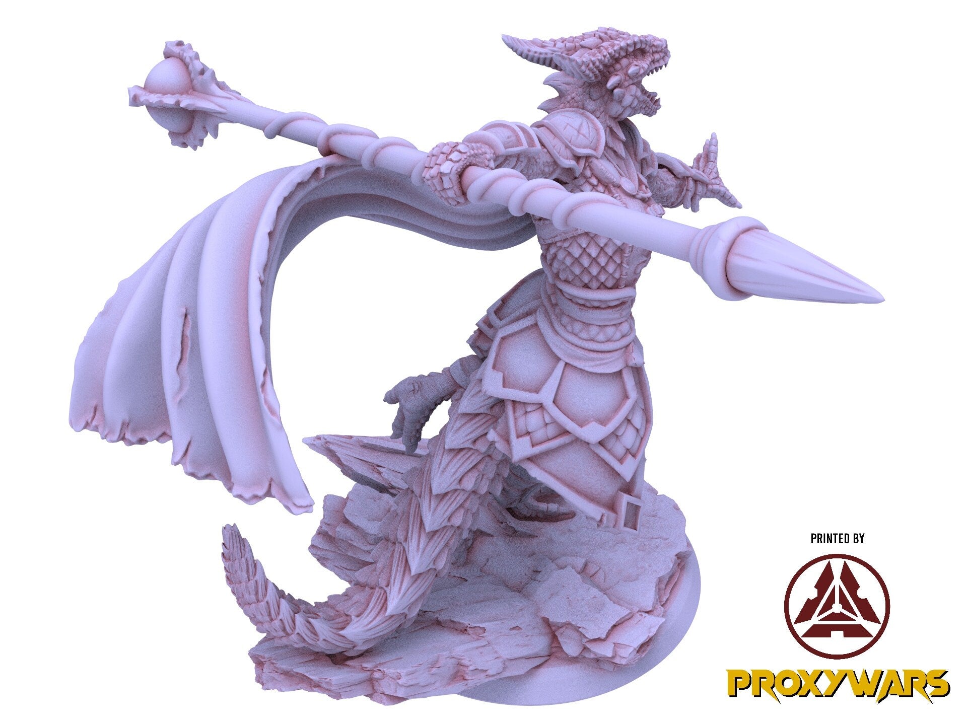 Shadowbound Knights - Bolgra, Dragonborn Sorceress, The Nightfall Cult, Hero, Flesh of Gods, for Wargames, Dungeons & Dragons TTRPG