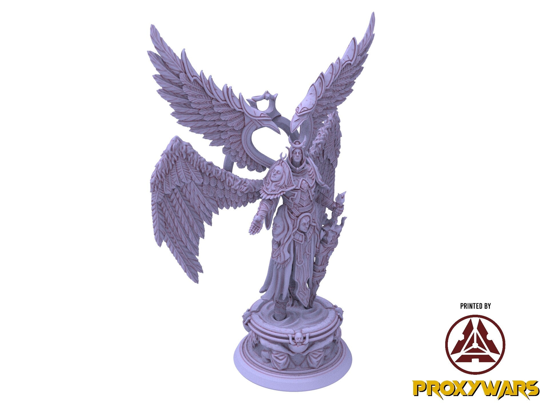 Shadowbound Knights - Boss - Dark Seraph, The Nightfall Cult, Ennemy, Flesh of Gods, for Wargames, Dungeons & Dragons TTRPG