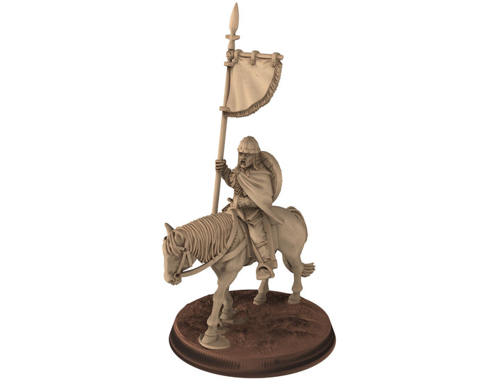 Dark Ages - Banner Carolingian Hearthguard Elite Warriors Frank Empire, Miniatures 28mm, Wargame Historical Saga... Medbury miniature