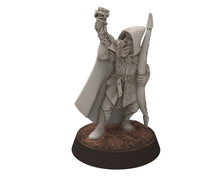 Load image into Gallery viewer, Darkwood - Rangers Wood elves Warriors Banner with Bows, Middle rings miniatures for wargame D&amp;D, LOTR, Medbury miniatures
