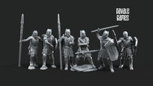 Load image into Gallery viewer, Ornor - 6x Wounded Grey Castle Warriors - Fantasy, davale games, for Wargames, Pathfinder, Dungeons &amp; Dragons
