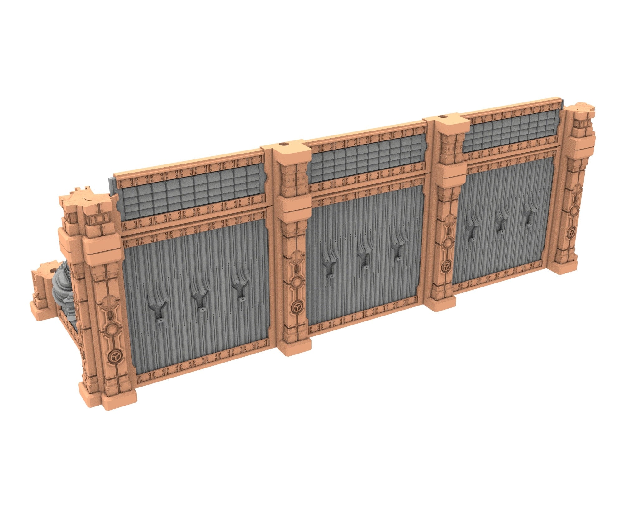 Military Ruined building printed in PLA and resin usable for warmachine, Damocles, One Page Rule, Firefight, infinity, scifi wargame...