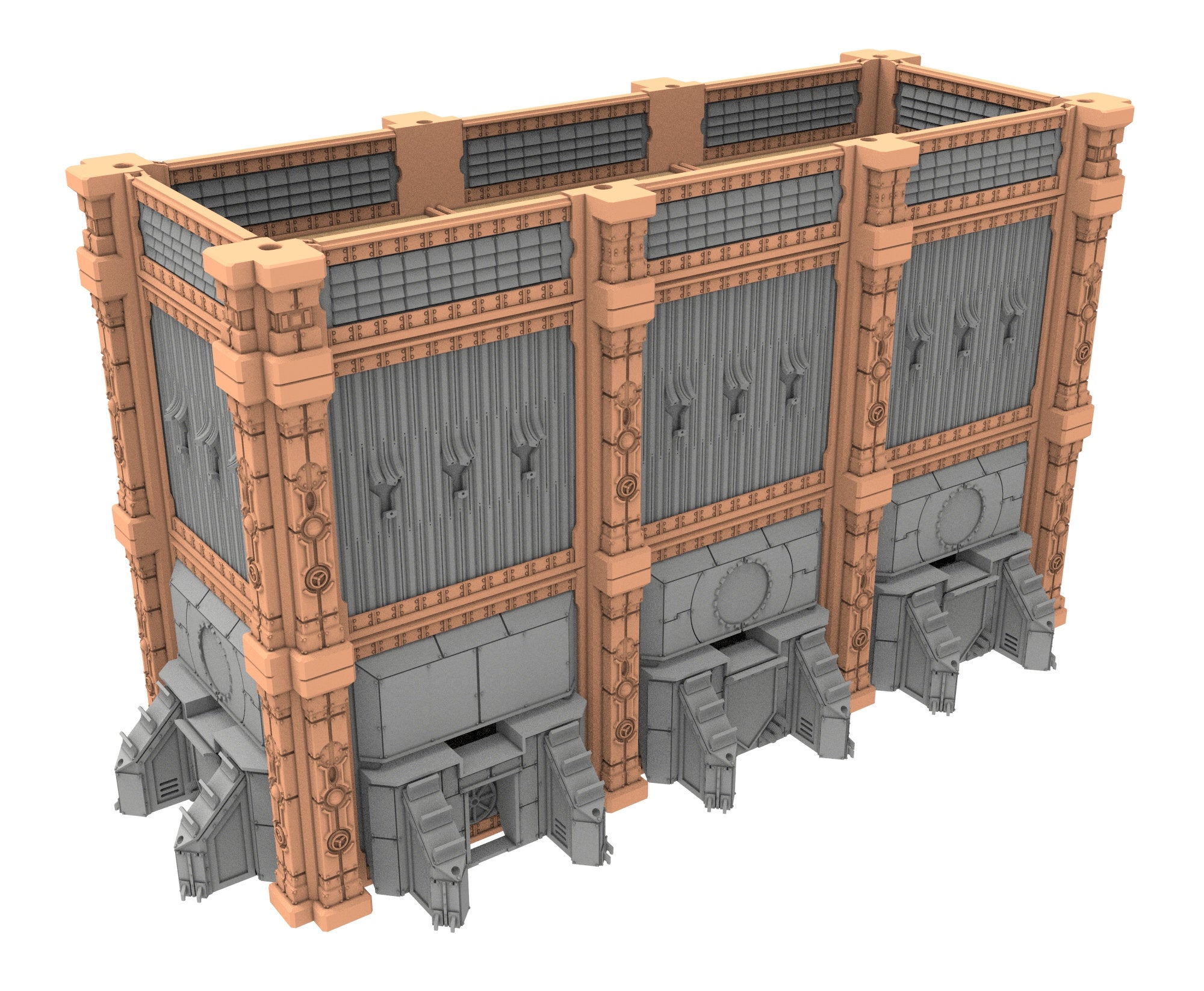 Military building printed in PLA and resin usable for warmachine, Damocles, One Page Rule, Firefight, infinity, scifi wargame...