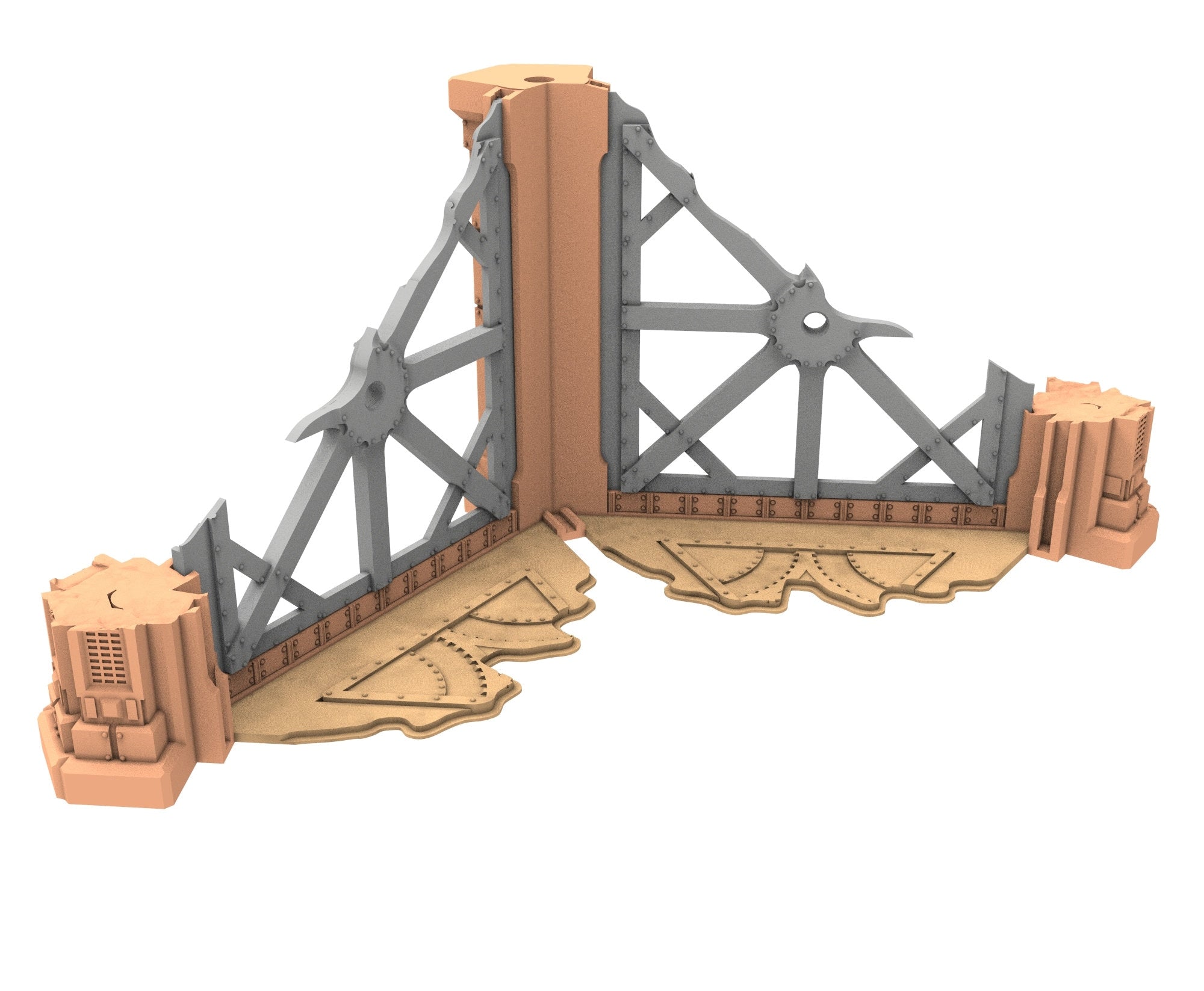 Military Ruined building printed in PLA and resin usable for warmachine, Damocles, One Page Rule, Firefight, infinity, scifi wargame...