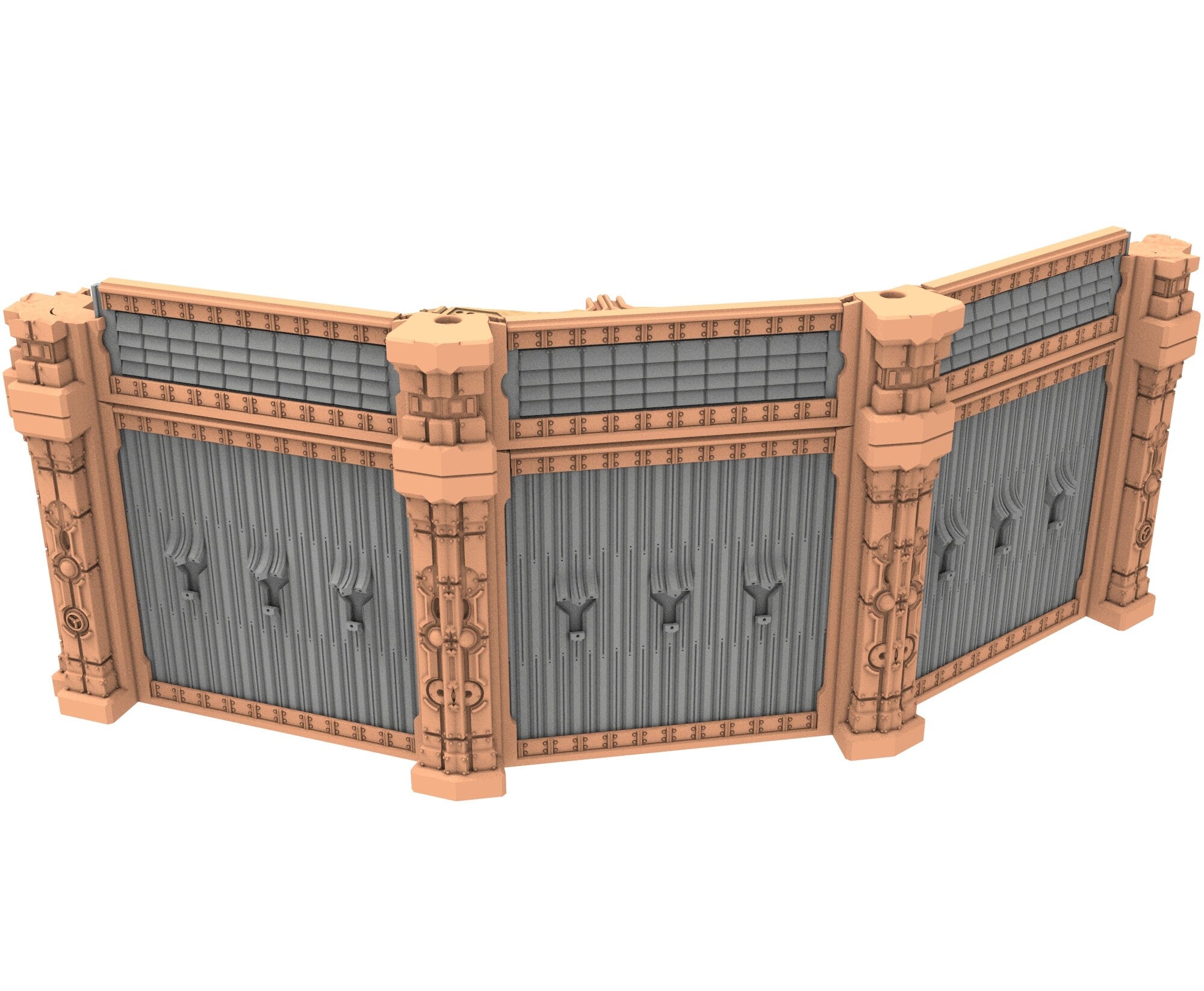 Military Ruined building printed in PLA and resin usable for warmachine, Damocles, One Page Rule, Firefight, infinity, scifi wargame...