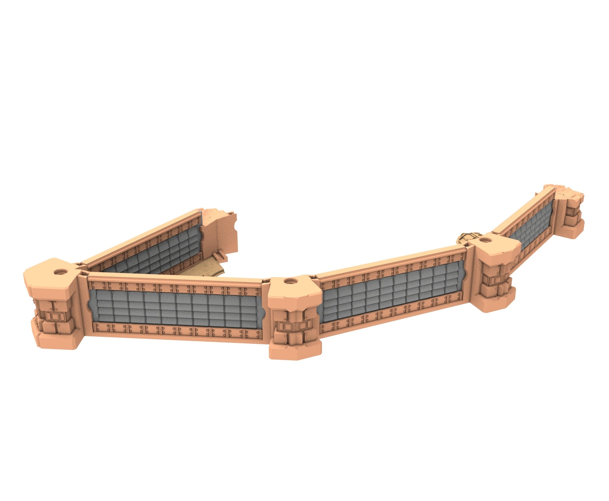 Military Ruined building printed in PLA and resin usable for warmachine, Damocles, One Page Rule, Firefight, infinity, scifi wargame...