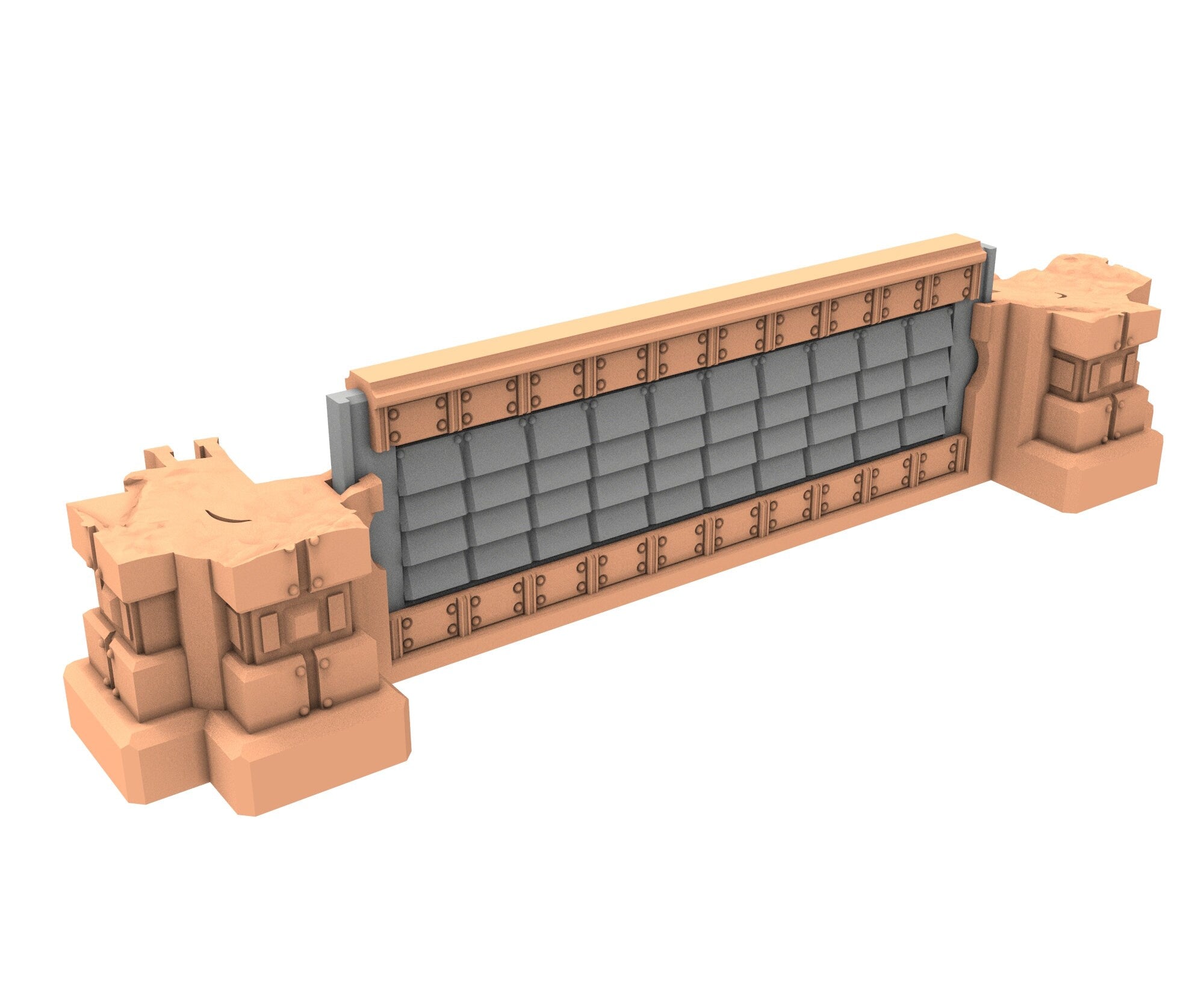 Military Ruined building printed in PLA and resin usable for warmachine, Damocles, One Page Rule, Firefight, infinity, scifi wargame...