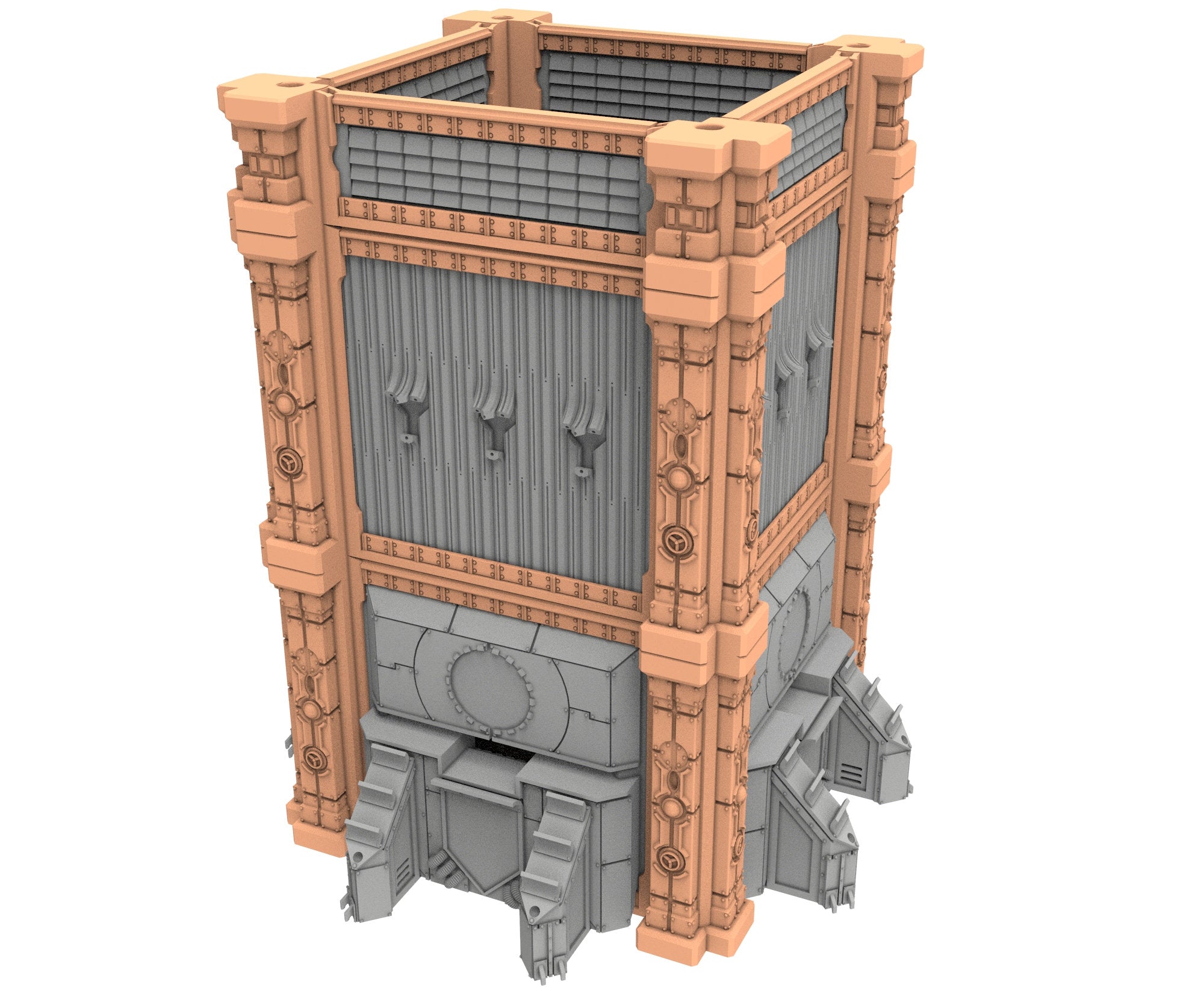 Military building printed in PLA and resin usable for warmachine, infinity, One Page Rules, Firefight, Damocles, scifi wargame...