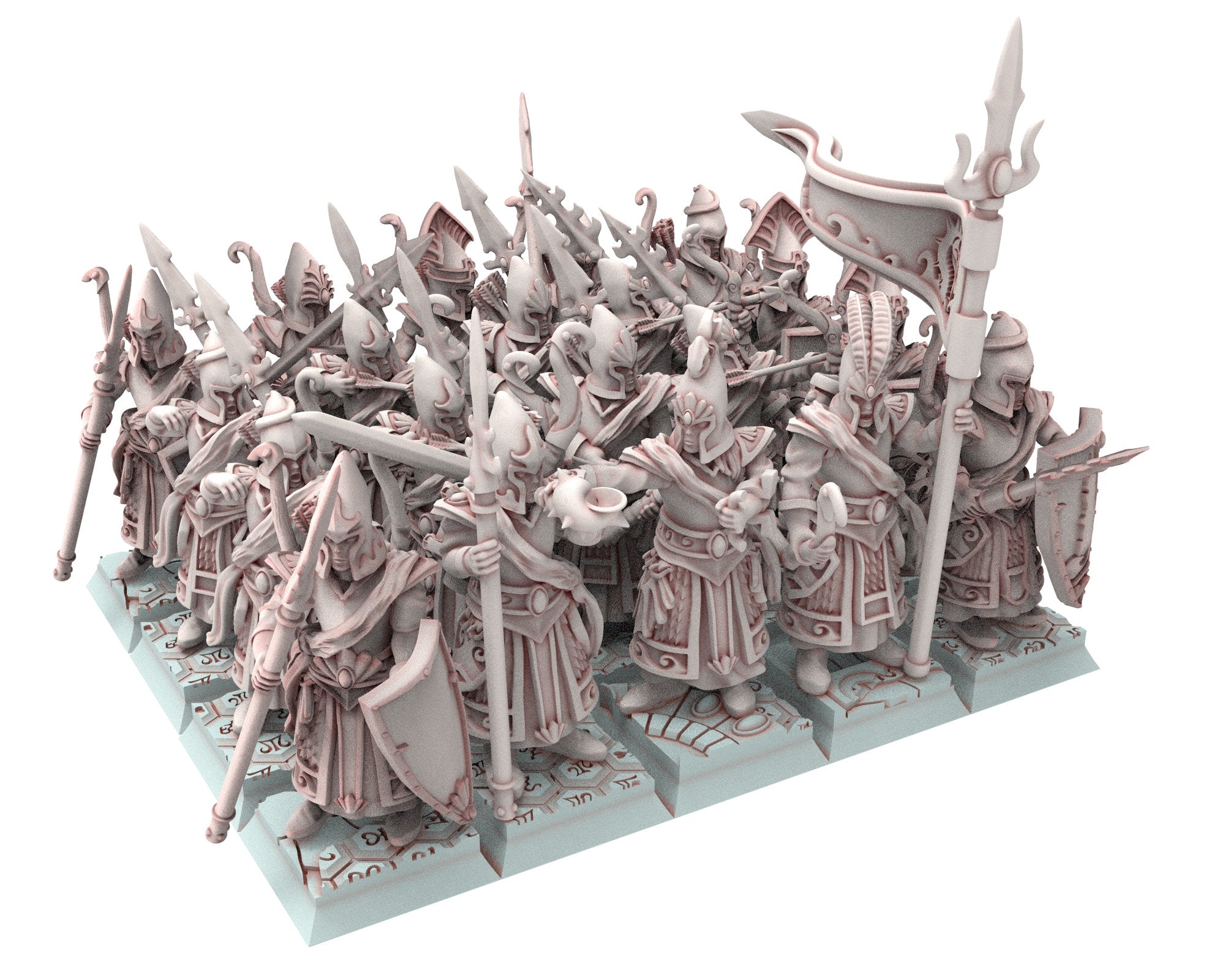 Hight Elves - 28mm Coast Guard unit, Fantasy elves, Insular Kingdom eldars usable for 9th Age, Fantasy Battle, Oldhammer, King of war, D&D