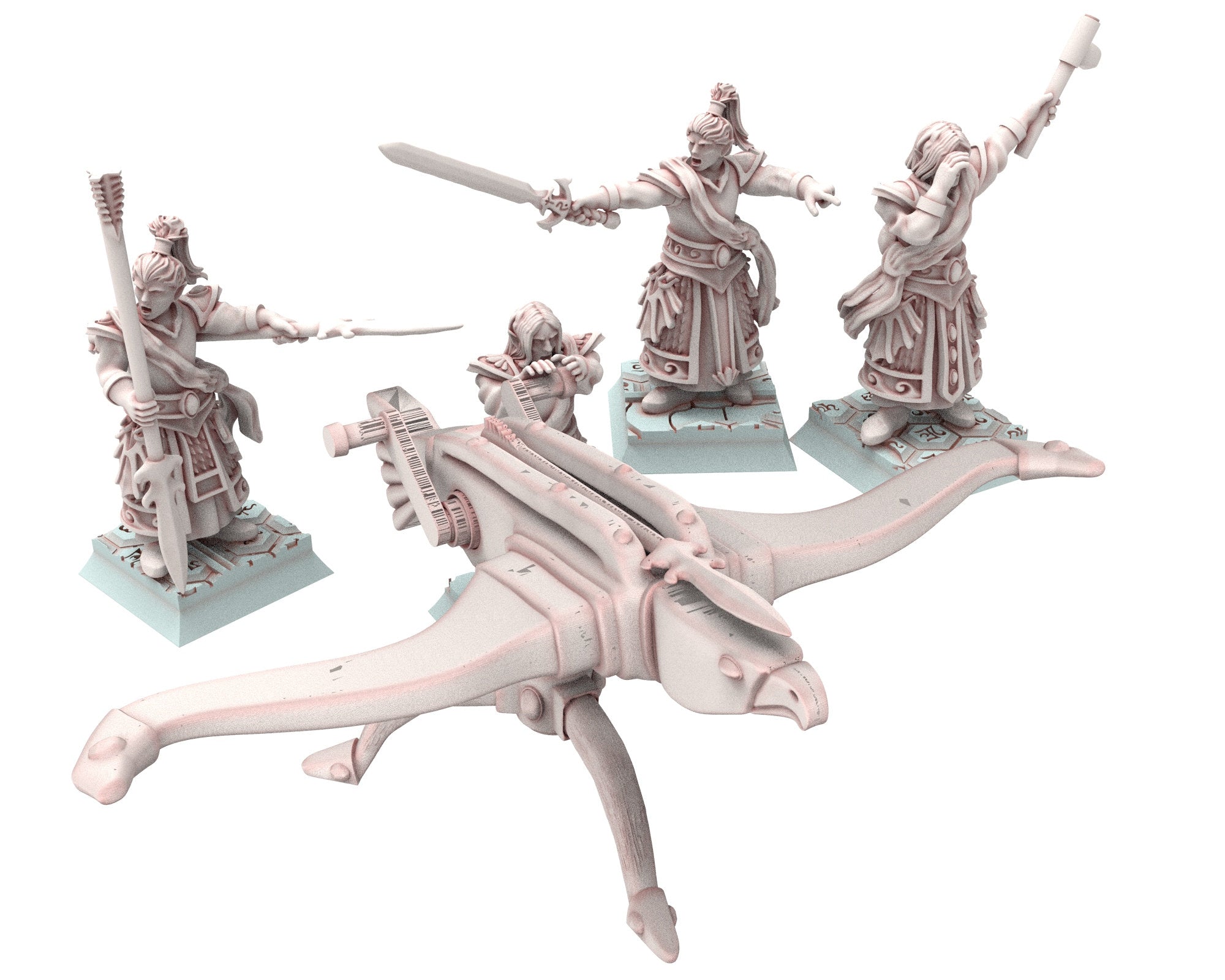 Hight Elves - 28mm Forest Queen, Fantasy elves, Insular Kingdom usable for 9th Age, Fantasy Battle, Oldhammer, King of war, D&D