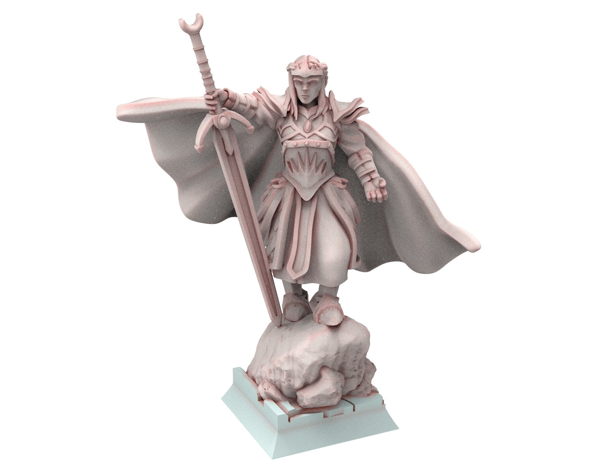 Hight Elves - 28mm Elven Sorcerer of war V2, Fantasy elves, Insular Kingdom usable for 9th Age, Fantasy Battle, Oldhammer, King of war, D&D