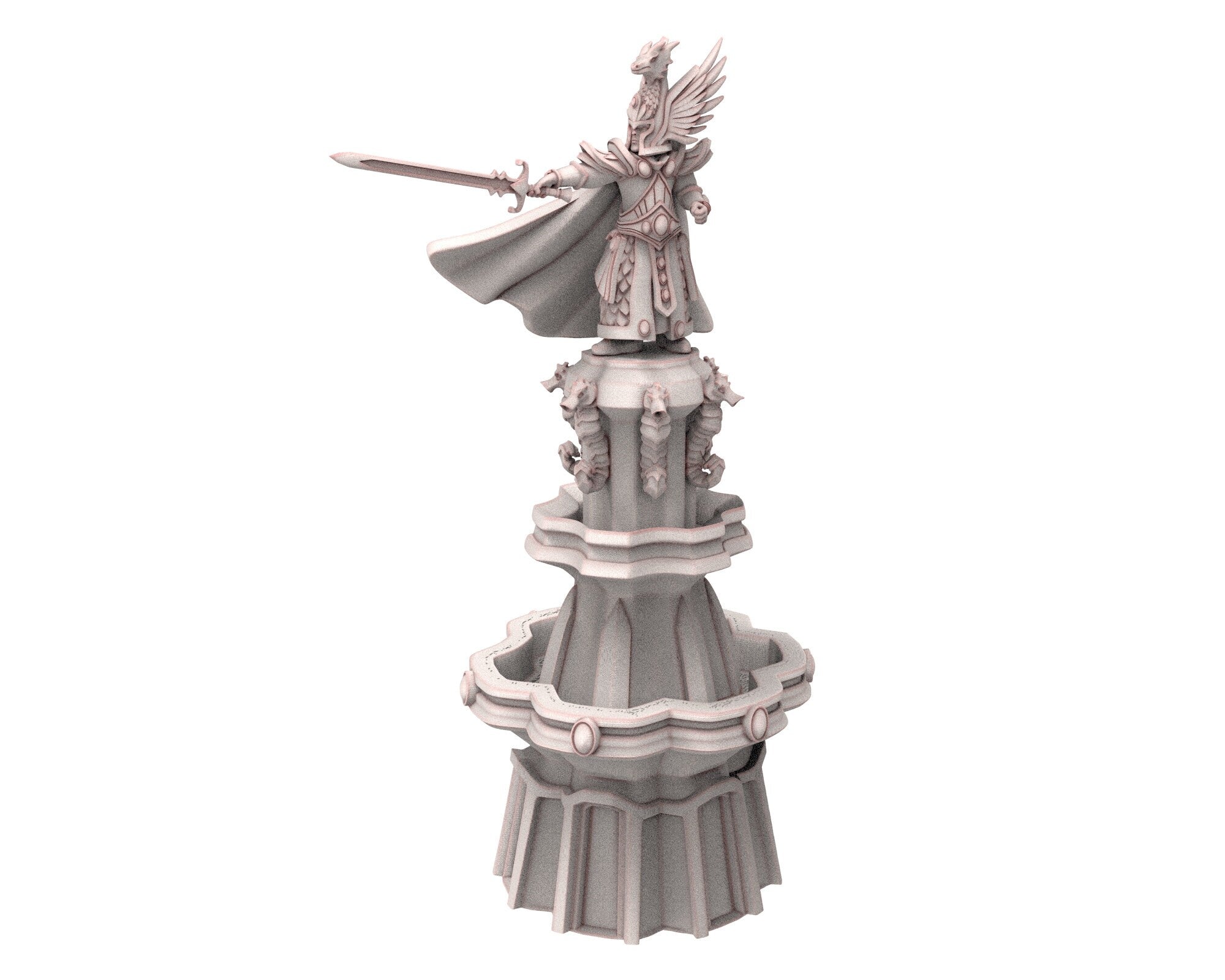 Hight Elves - 28mm Elven Fountain of life, Fantasy elves, Isle Kingdom usable for 9th Age, Fantasy Battle, Oldhammer, King of war, D&D