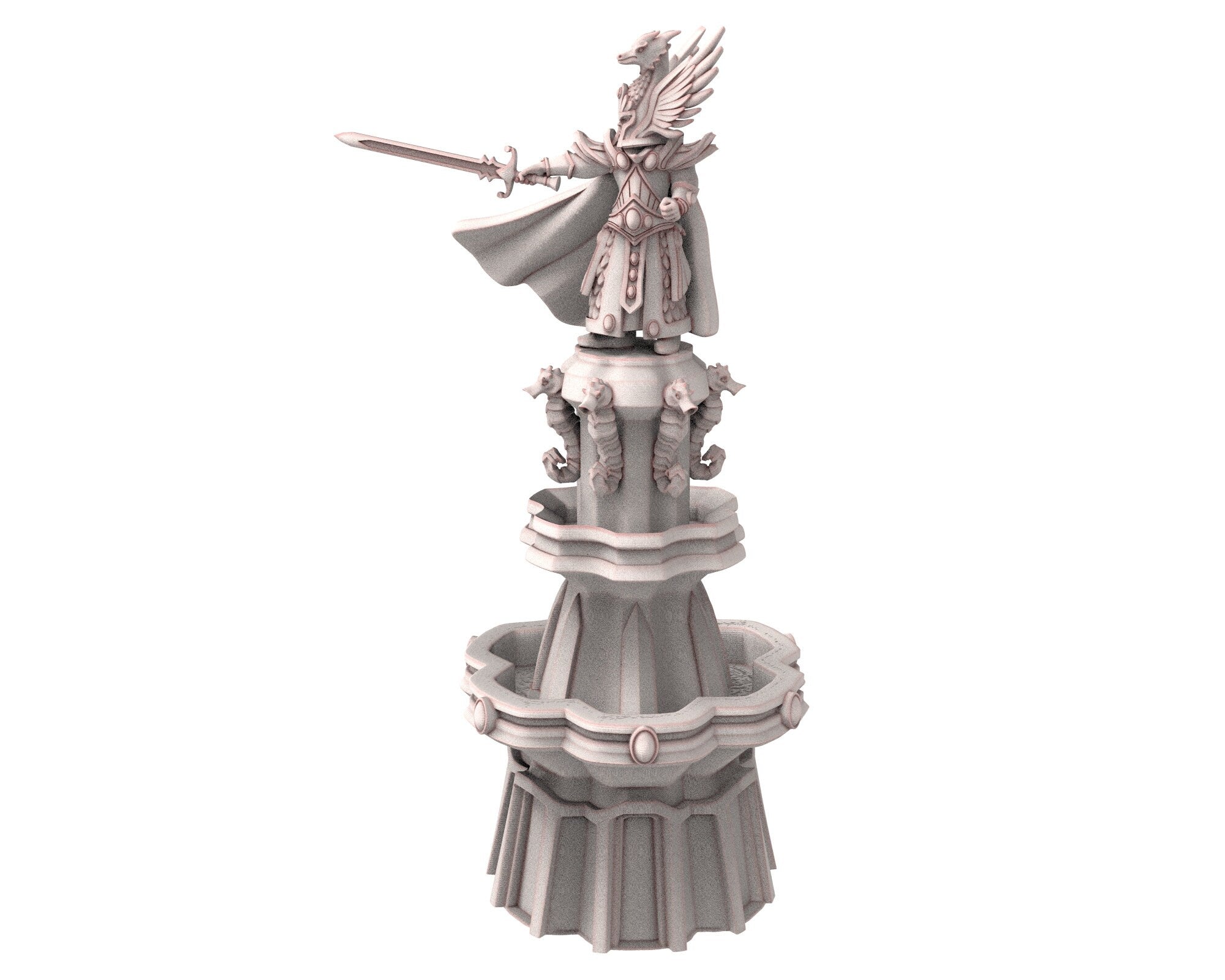 Hight Elves - 28mm Elven Fountain of life, Fantasy elves, Isle Kingdom usable for 9th Age, Fantasy Battle, Oldhammer, King of war, D&D