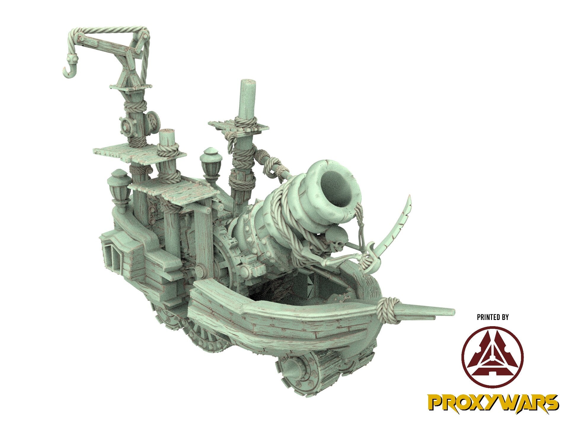 Zombie Pirates - Pirate Rowboat, The dreaded Zombie Pirates usable for 9th Age, Fantasy Battle, Oldhammer, King of war, D&D