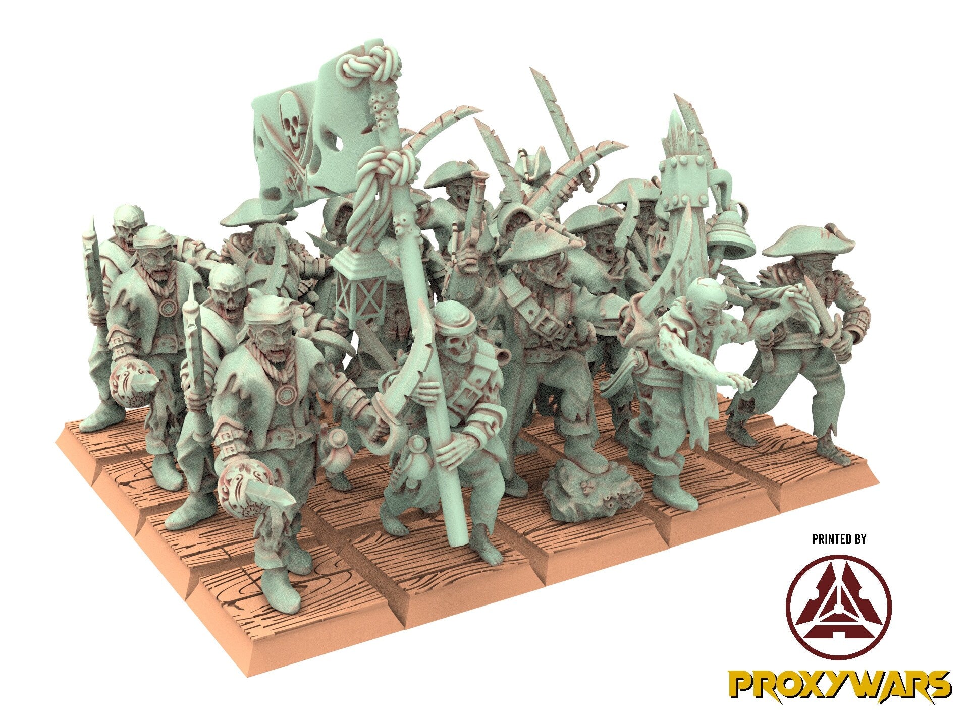 Zombie Pirates - Zombie Pirates Falconets, The dreaded Zombie Pirates usable for 9th Age, Fantasy Battle, Oldhammer, King of war, D&D