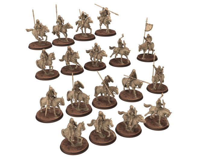 Dark Ages - Carolingian Cavalry Small Army bundle Cavalrymen Warriors Frank, Miniatures 28mm, Wargame Historical Saga... Medbury miniature