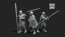 Load image into Gallery viewer, Ornor - 6x Wounded Grey Castle Warriors - Fantasy, davale games, for Wargames, Pathfinder, Dungeons &amp; Dragons
