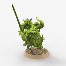 Load image into Gallery viewer, Green Skin - Krimli Smite on Head Runner, The Tusked Marauders of Gauntwood, daybreak miniatures
