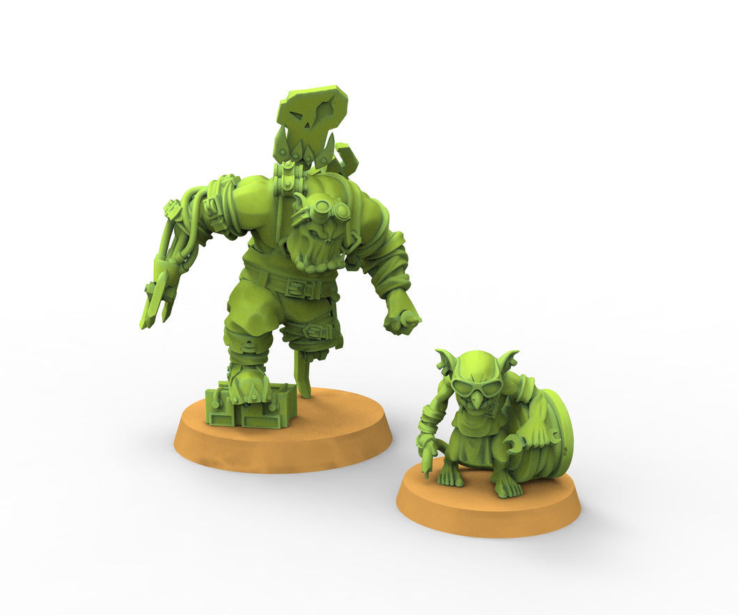 Green Skin - Orc Mechanic and Goblin Sidekick