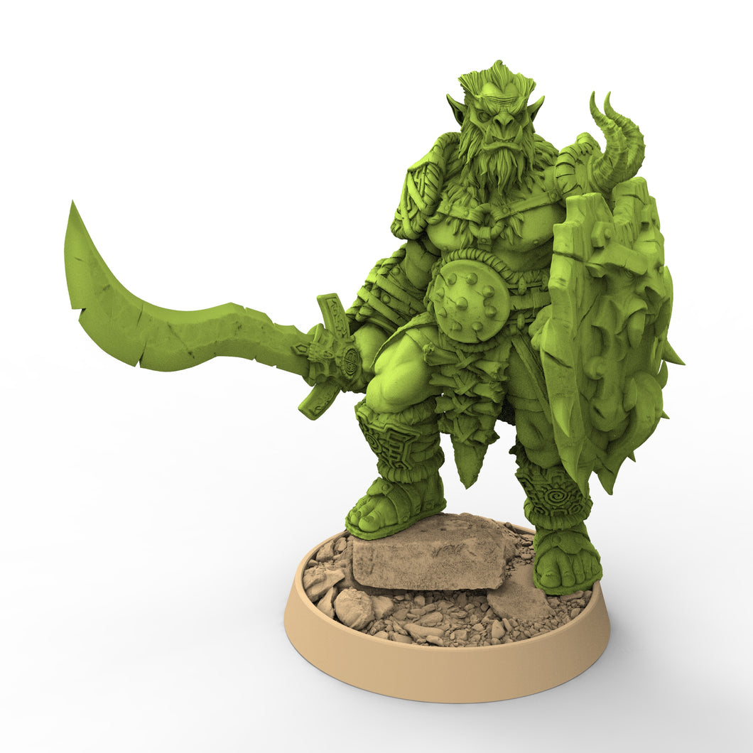 Green Skin -Manbrand Gorr, The Fang Clan of Dogor, daybreak miniatures