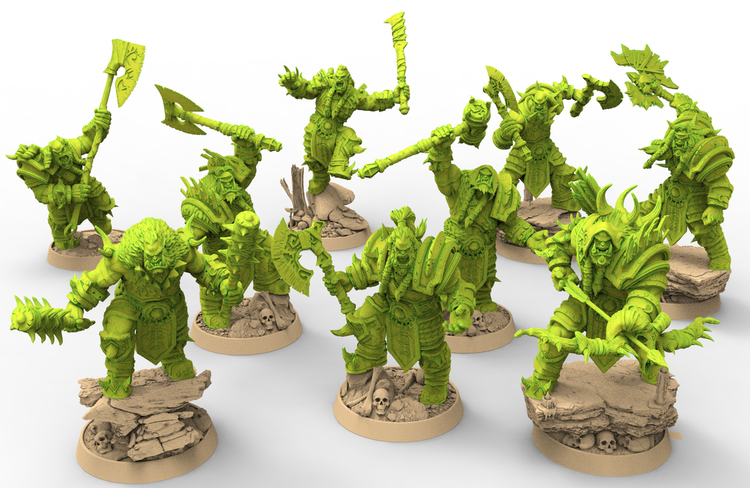 Green Skin -Bundle x9 Orks, The Powerbrokers of the Void, daybreak miniatures